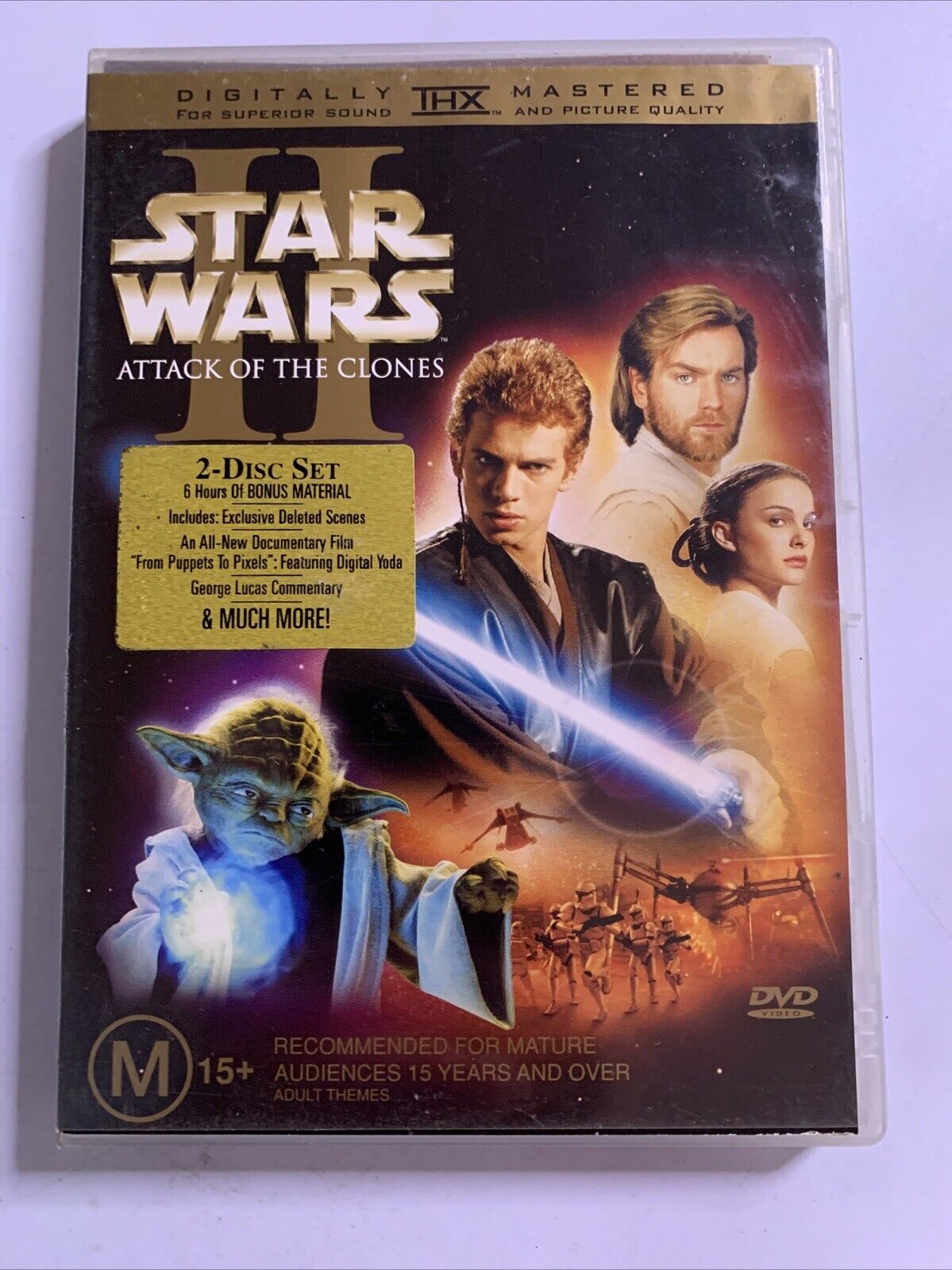 Star Wars Episode II Attack Of The Clones (DVD, 2001) Region 4