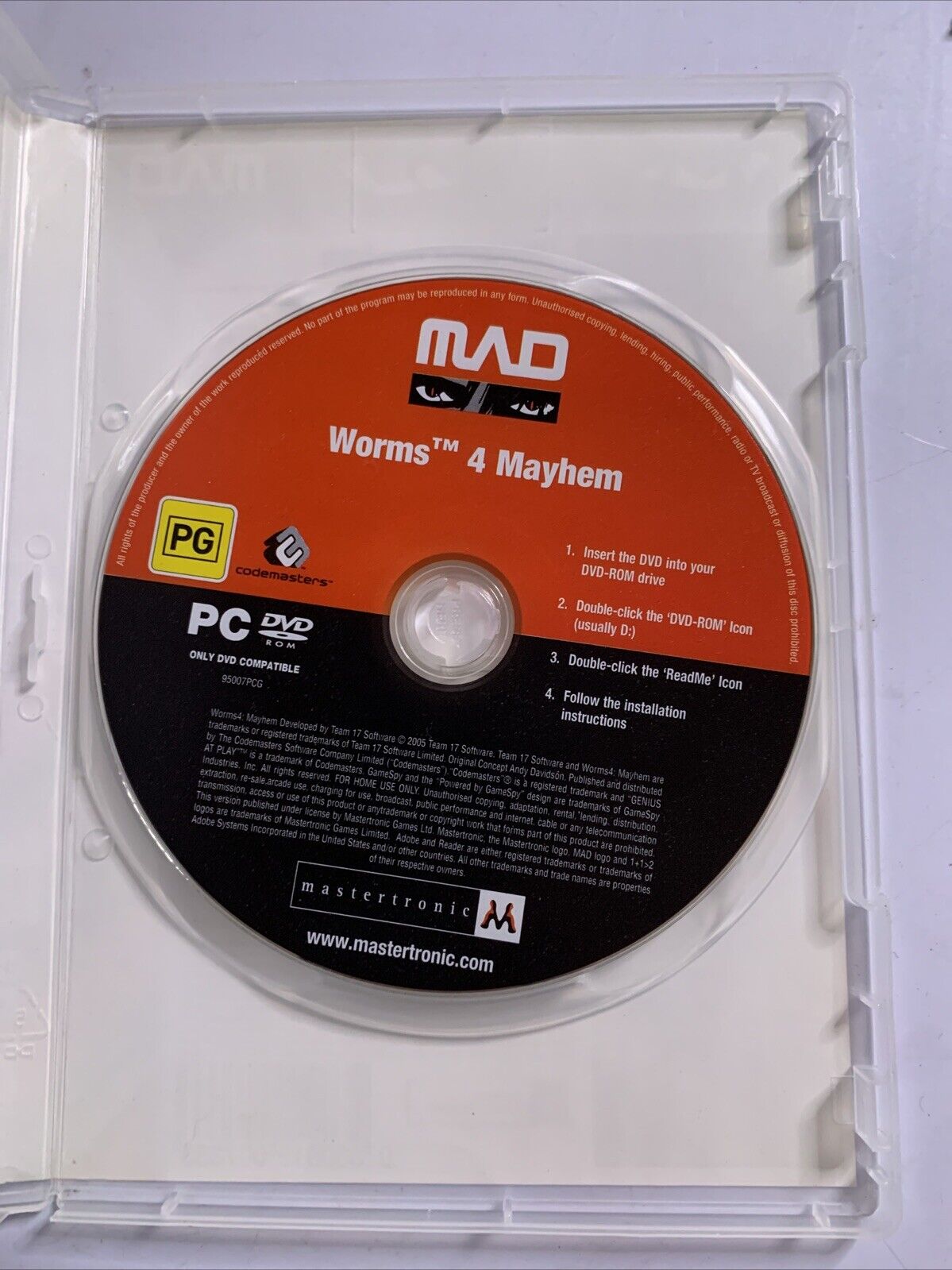 Worms 4 Mayhem  PC Windows DVD Game