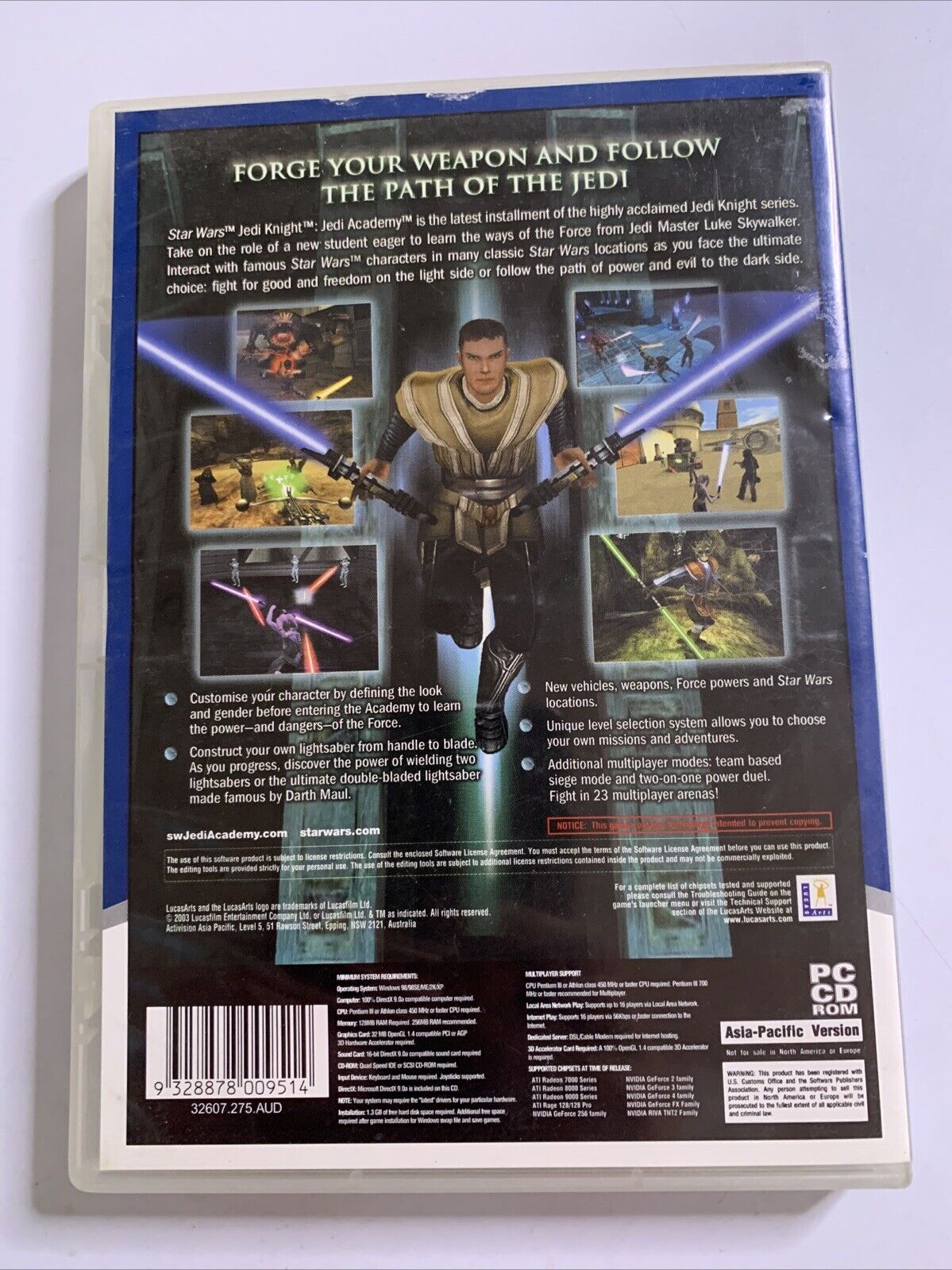 Star Wars Jedi Knight Jedi Academy  PC Windows CD-ROM Game