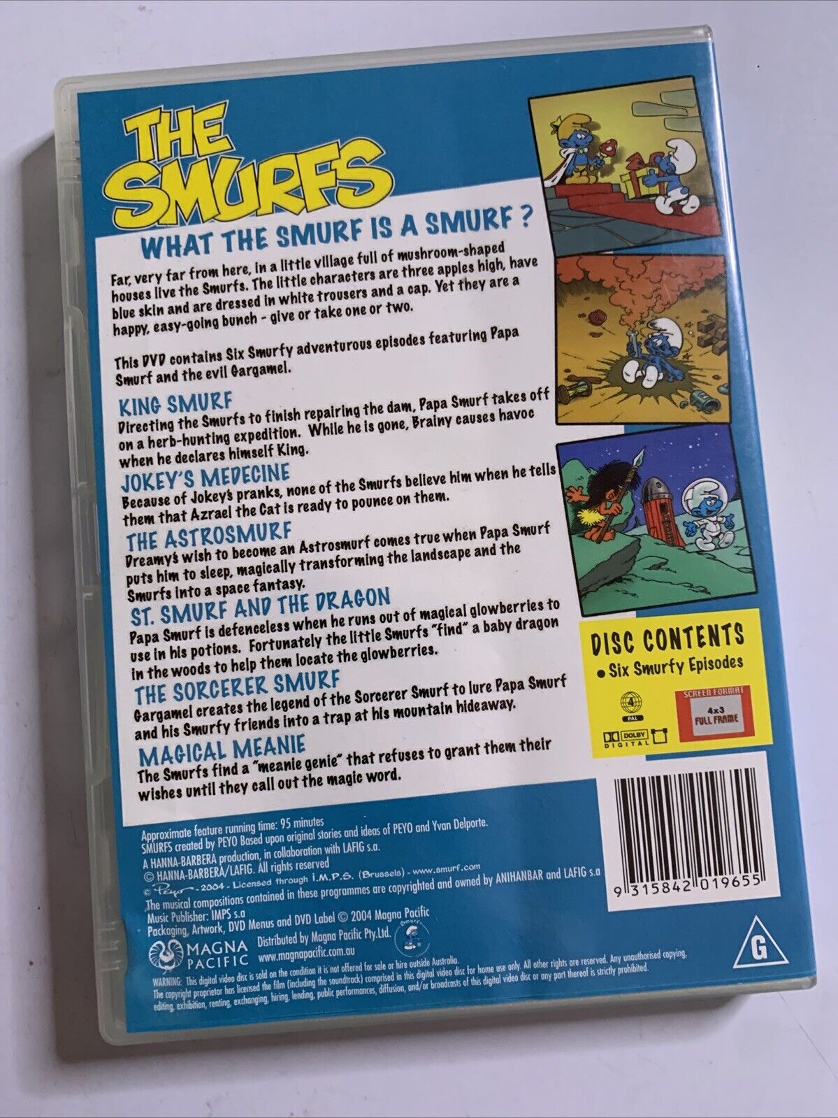Smurfs : Vol 1 (DVD, 1981) Animation  Region 4