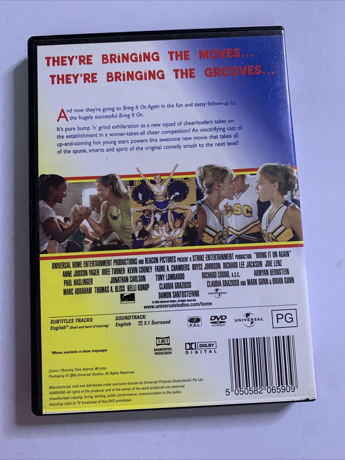 Bring It on Again (DVD, 2003) Anne Judson-Yager, Bree Turner  Region 4