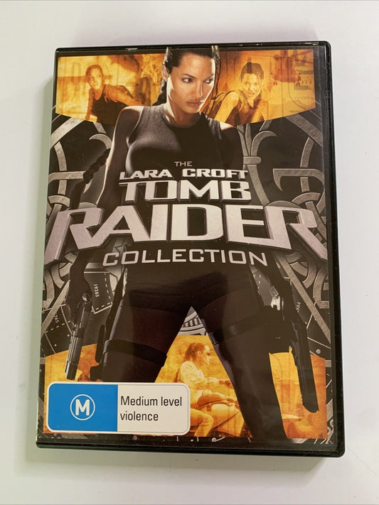 The Tomb Raider Collection (DVD, 2001, 2-Disc Set) Angelina Jolie  Region 4
