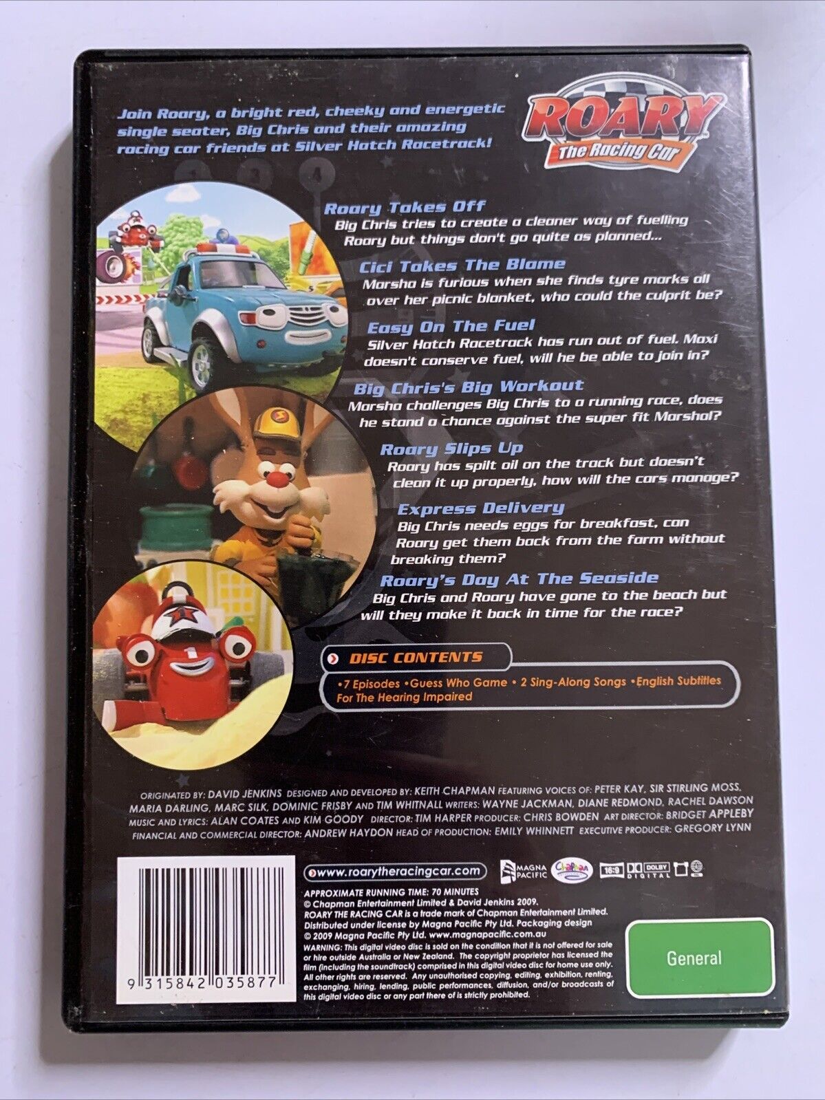 Roary the Racing Car : Roary Takes Off (DVD, 2008) Animation Region 4