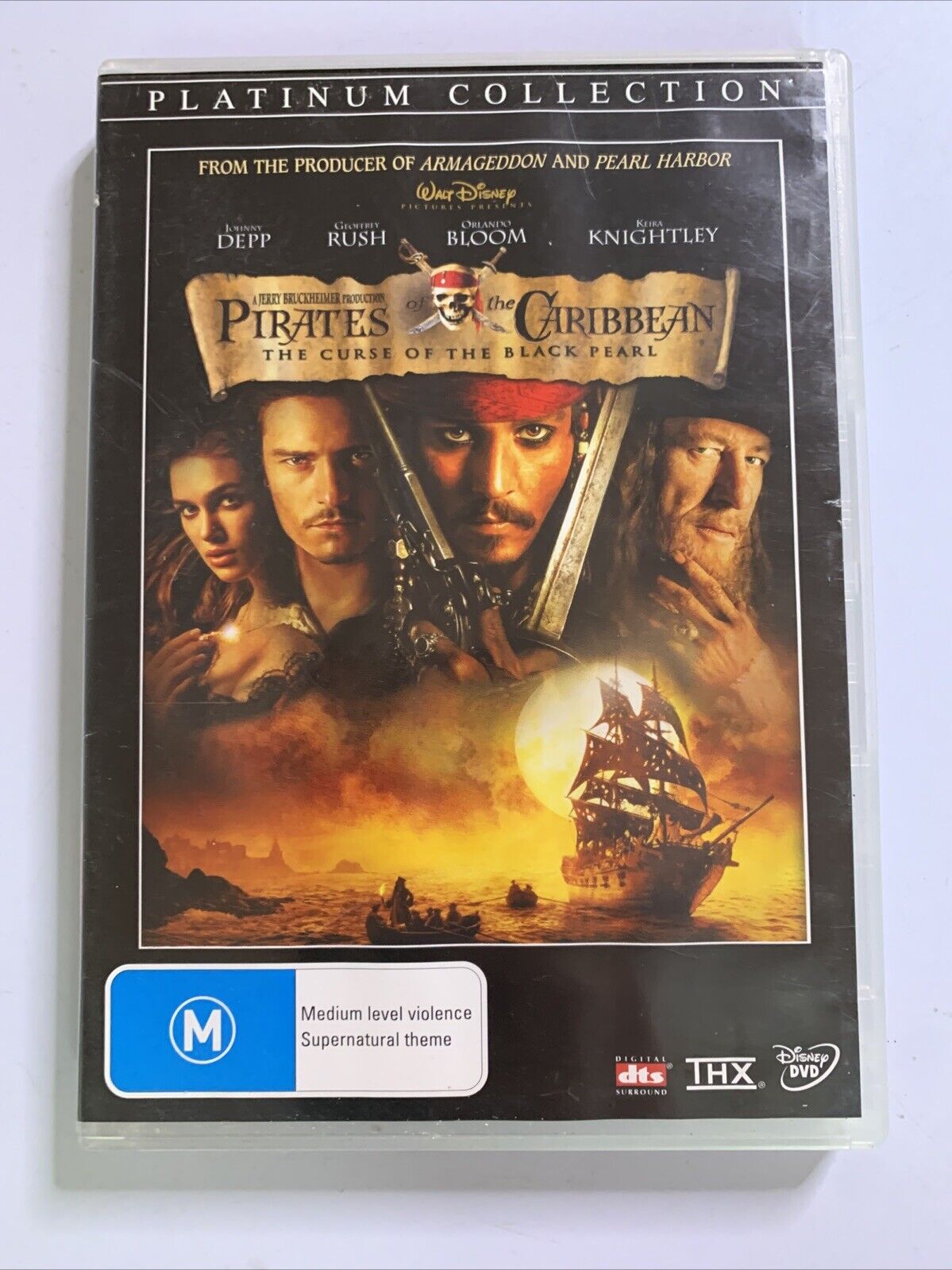 Pirates Of The Caribbean: The Curse Of The Black Pearl (DVD, 2003) Region 4