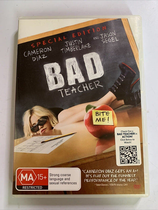 Bad Teacher (DVD, 2011) Cameron Diaz, Justin Timberlake Comedy  Region 4