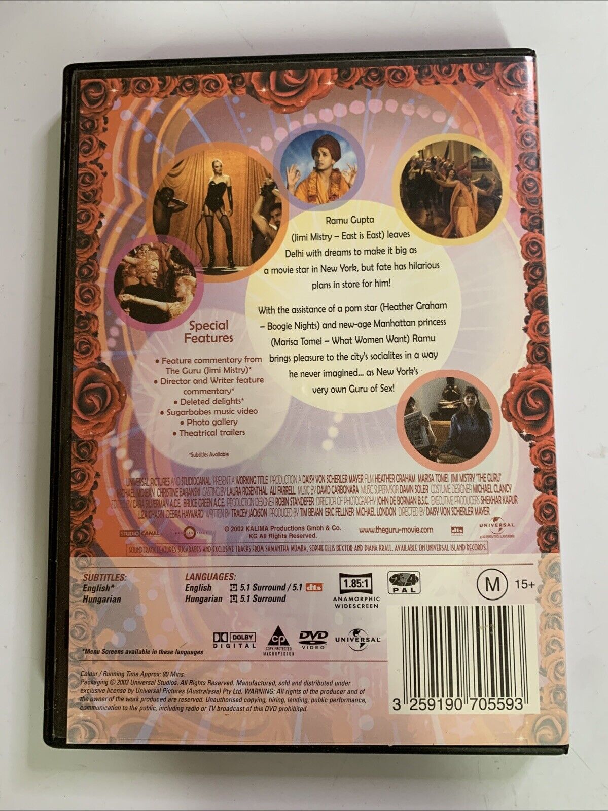 The Guru (DVD, 2002) Marisa Tomei, Jimi Mistry, Heather Graham  Region 4