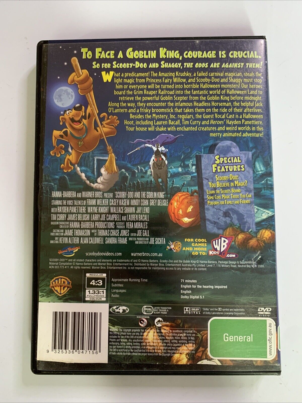 Scooby Doo and the Goblin King (DVD, 2008) Animated Film Region 4