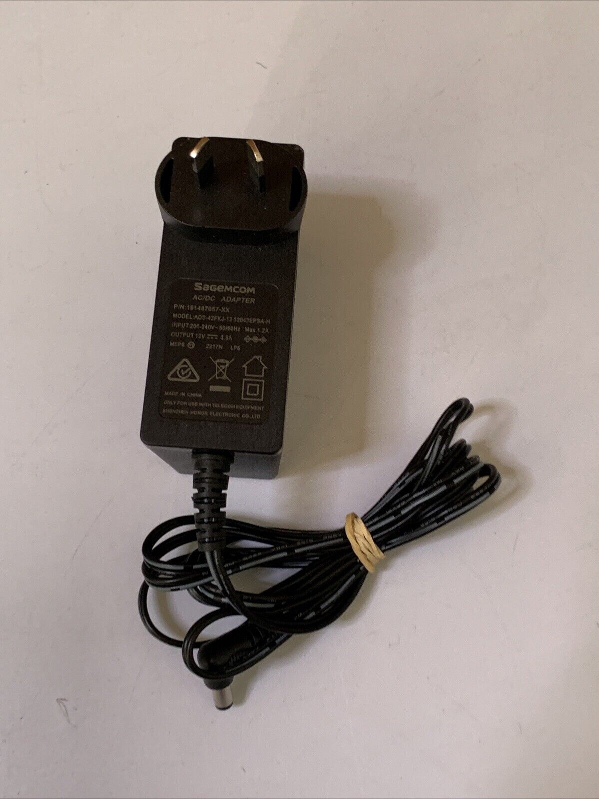 Sagemcom 12V 3.5A AC Adapter ADS-42FKJ-12 Power Supply – Retro Unit