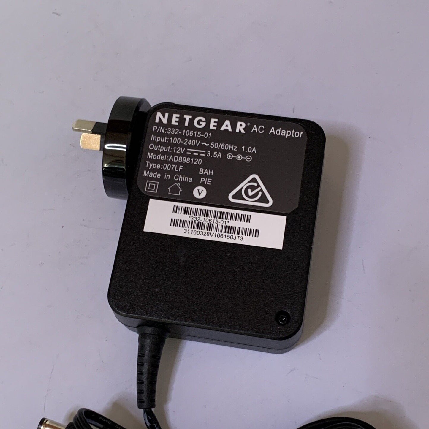 Genuine Netgear AC Adaptor 12V 3.5A Power Supply AD898120