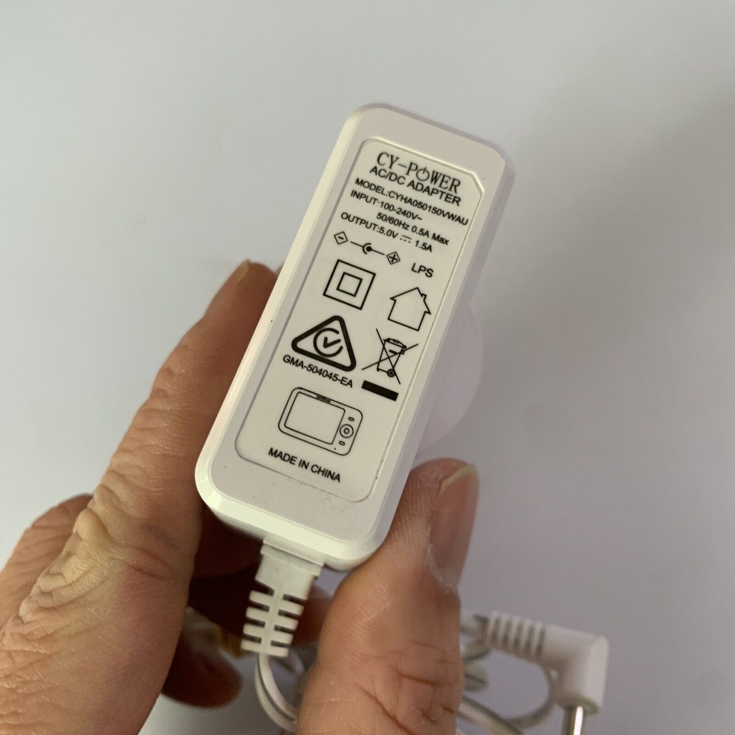 Cy-Power AC/DC Adapter CYHA050150VWAU  5V 1.5A  Power Supply