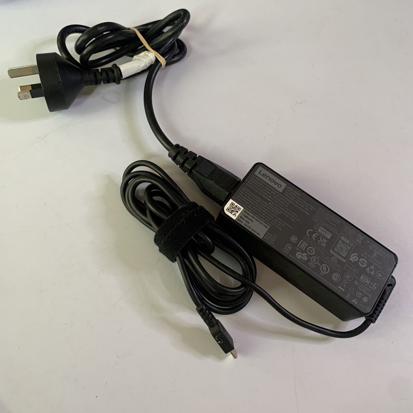 Genuine Lenovo Laptop 65W Power Supply ADLX65YCC3D 20V 3.25A USB C
