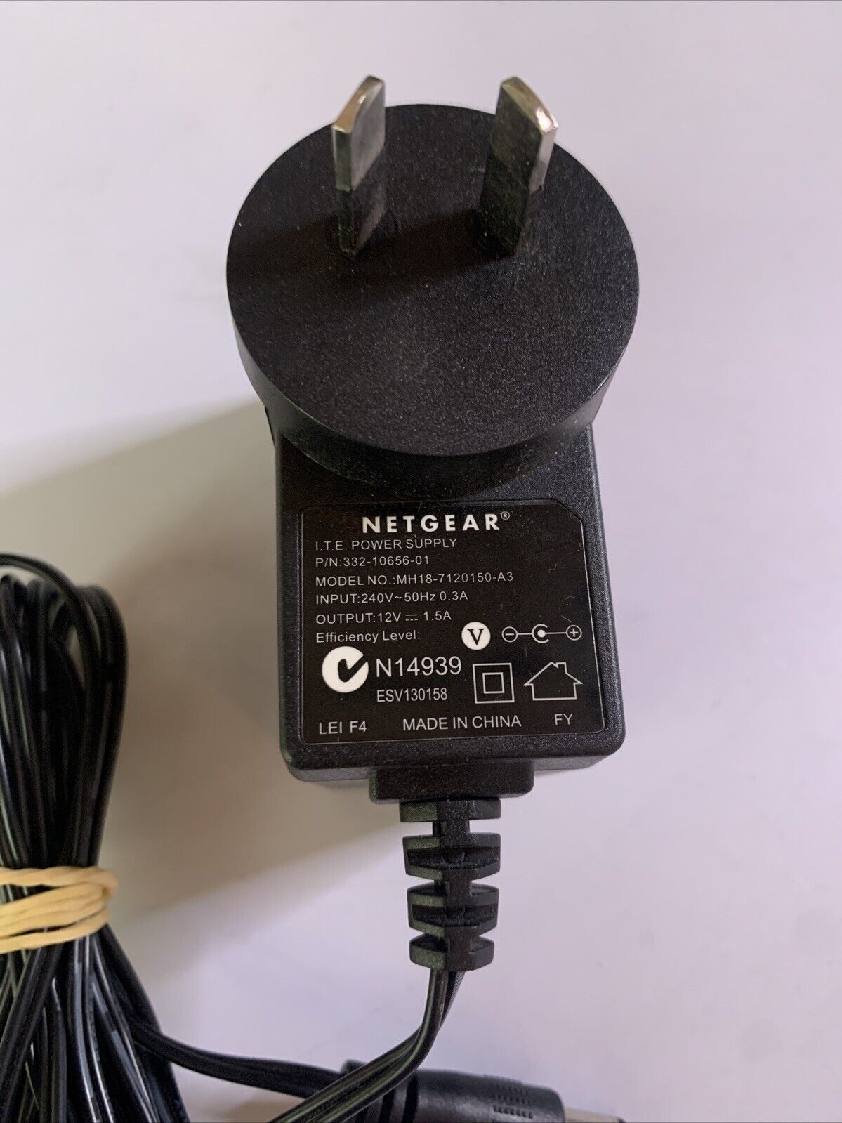 Netgear MH18-7120150-A3 Power Supply 12V 1.5A AC Adapter for Netgear Router