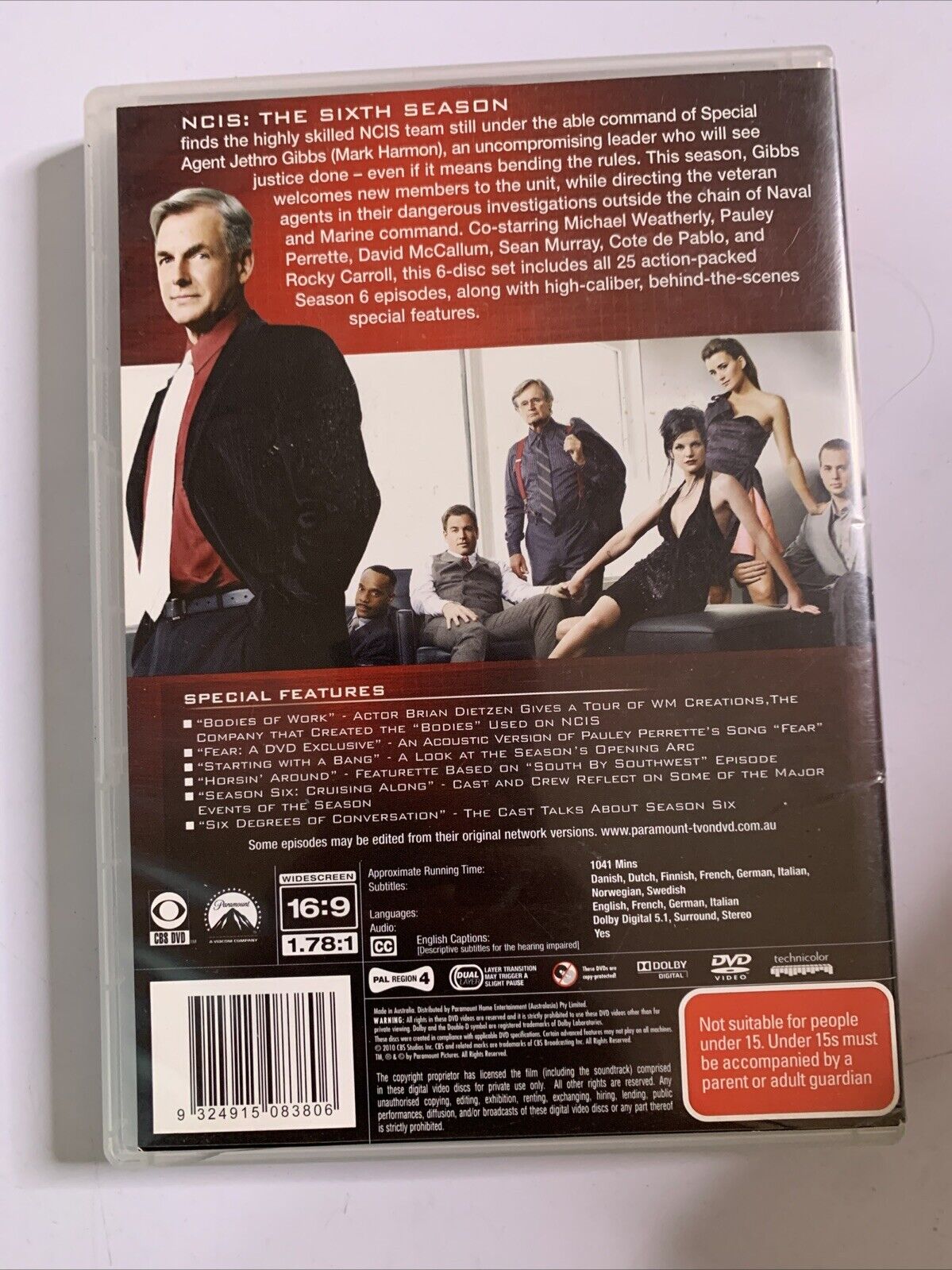 NCIS : Season 6 (DVD, 2008, 6-Disc Set) Region 4