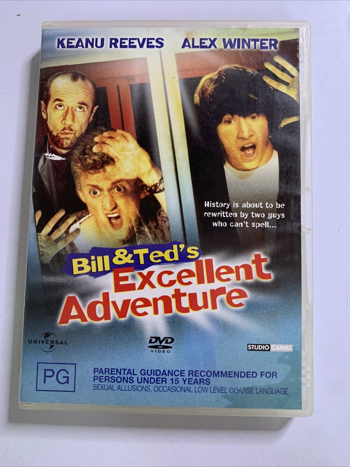 Bill and Ted's Excellent Adventure (DVD,1989) Keanu Reeves George Carlin Region4