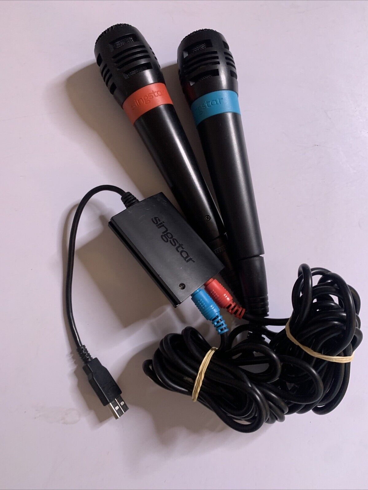 Sing Star 2x Microphone SingStar Rocks Sony PlayStation 2 PS2 PAL Kara ...