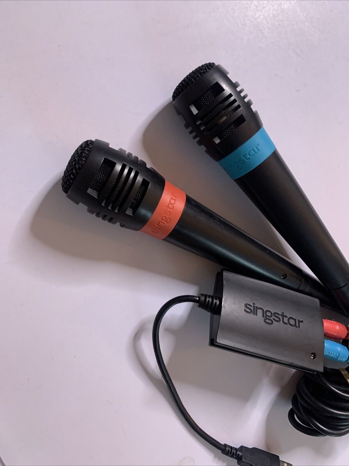 Sing Star 2x Microphone SingStar Rocks Sony PlayStation 2 PS2 PAL Kara ...