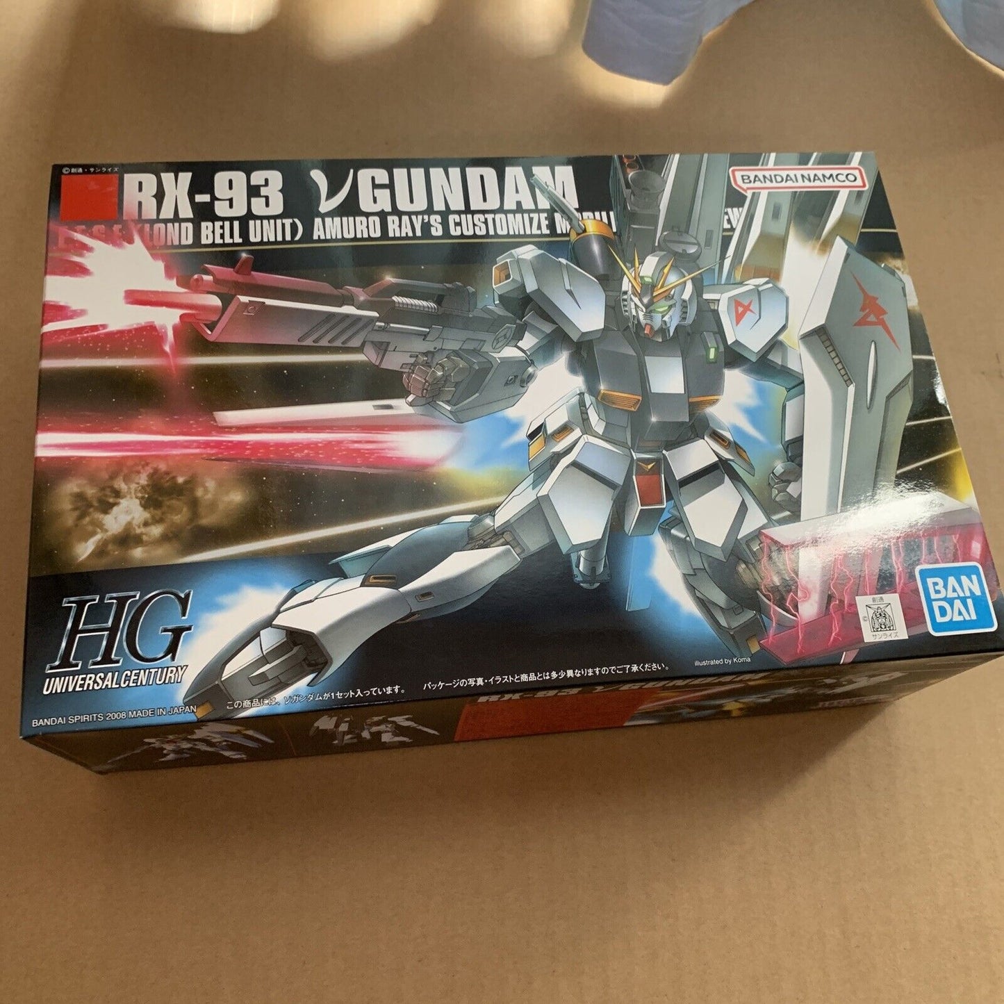 RX-93 Nu Gundam HG UC Bandai 1/144 Gunpla Model Kit 2008 NEW