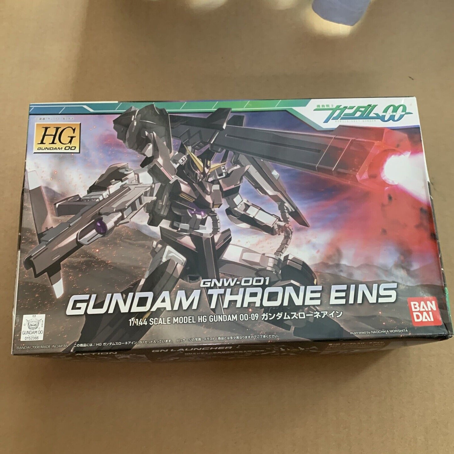 Gundam Throne EINS GNW-001 1/144 Bandai GunPla HG Gundam 00 Made JAPAN 2008 NEW