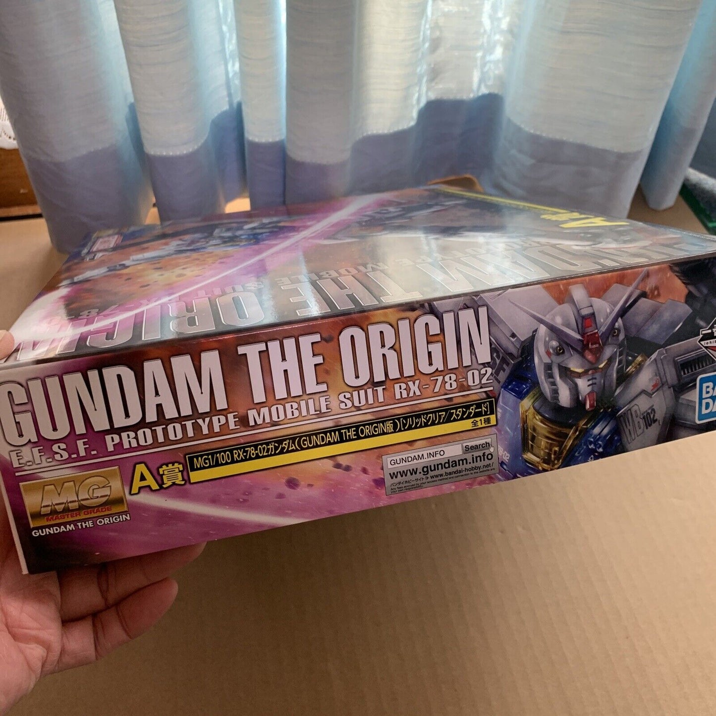 Gundam The Origin EFSF RX-78-02 BANDAI MG Ichiban Kuji A Prize JAPAN 2015  NEW