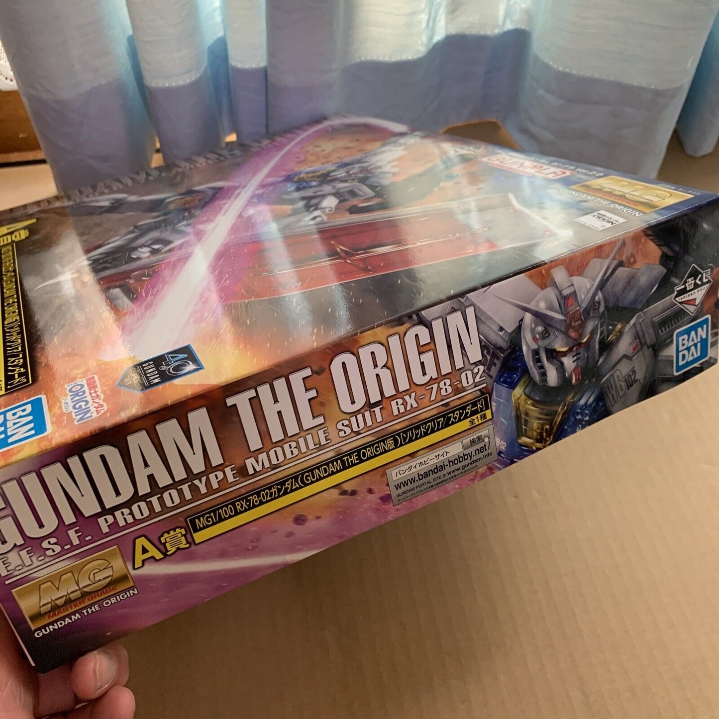 Gundam The Origin EFSF RX-78-02 BANDAI MG Ichiban Kuji A Prize JAPAN 2015  NEW