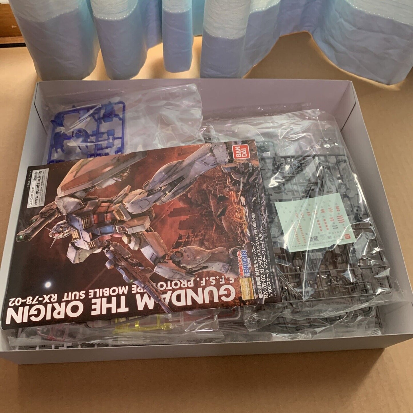 Gundam The Origin EFSF RX-78-02 BANDAI MG Ichiban Kuji A Prize JAPAN 2015  NEW