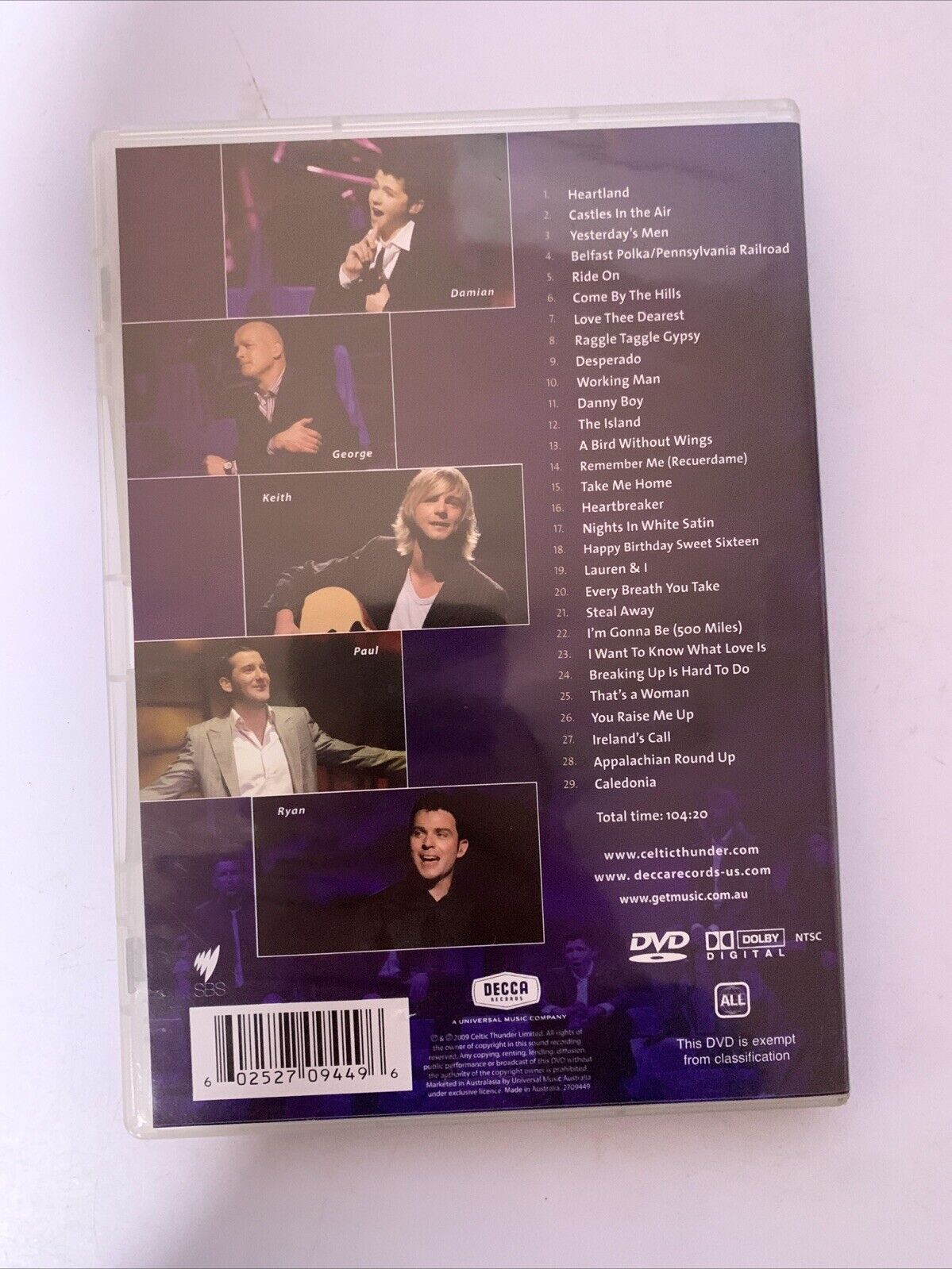 Take Me Home by Celtic Thunder (DVD, 2009) All Regions
