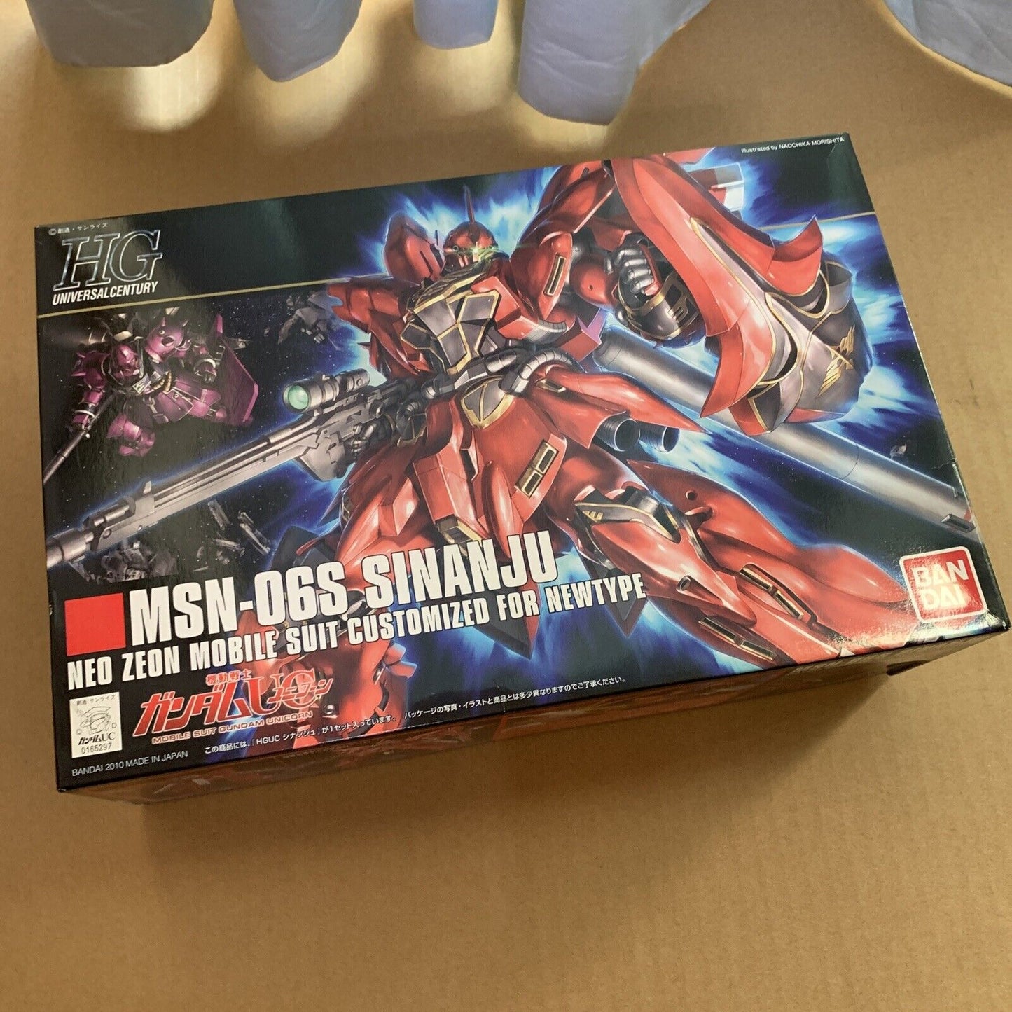 MSN-06S Sinanju Neo Zeon Mobile Suit 1/144 HG BANDAI Unicorn 2010 Japan NEW