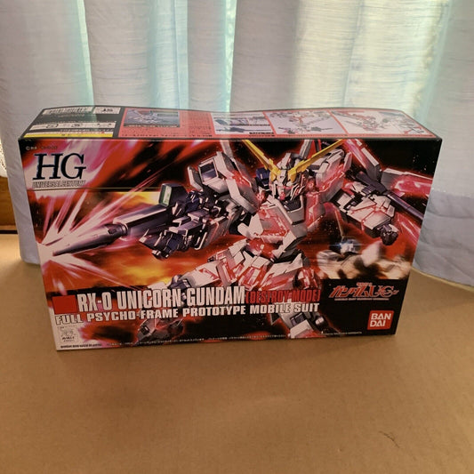 RX-0 Unicorn Gundam Destroy Mode 1/144 Gundam BANDAI HGUC 2009 JAPAN  NEW