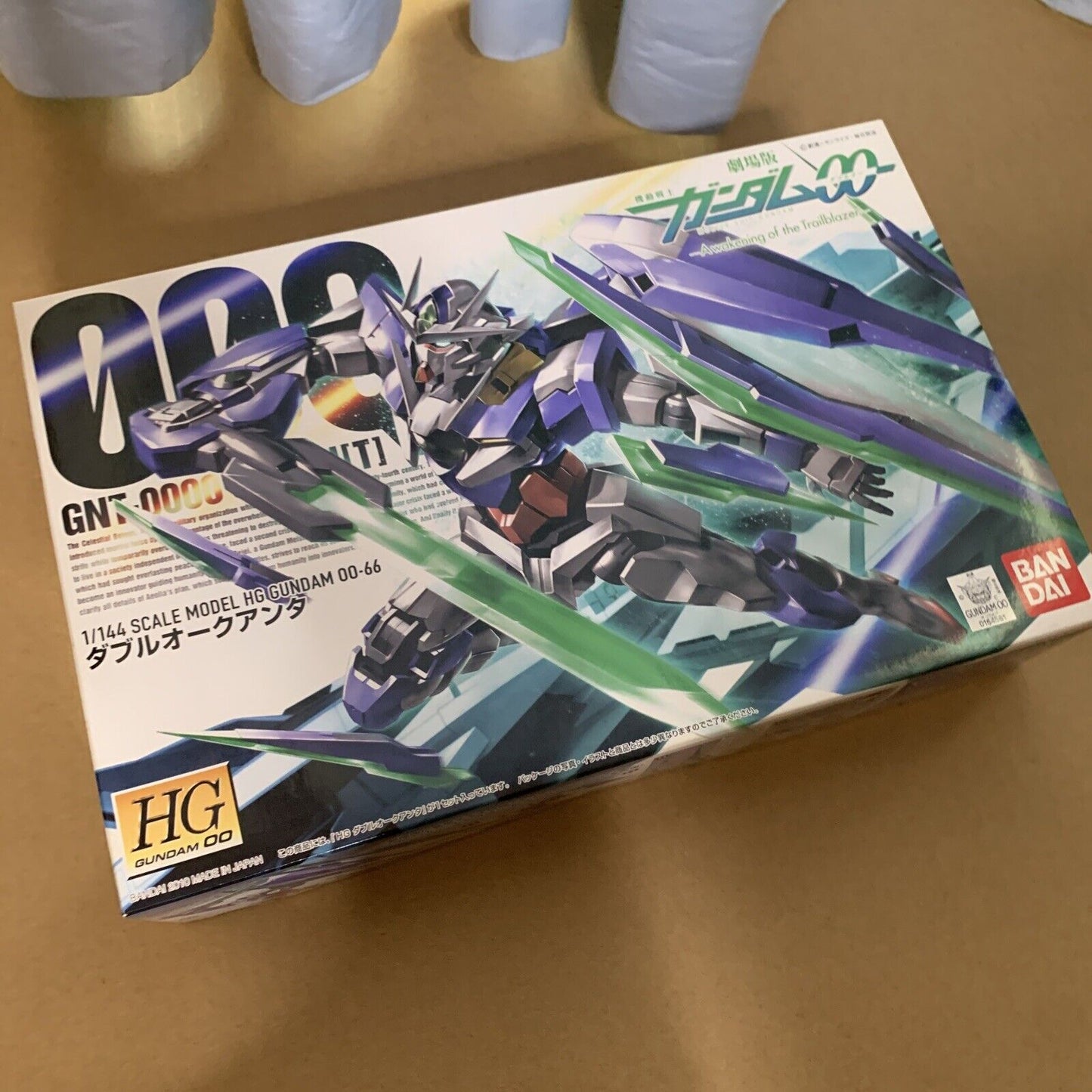 GNT-0000 Double O Quanta Mobile Suit Gundam 00 HG 1/144 Bandai Gunpla 2010 NEW