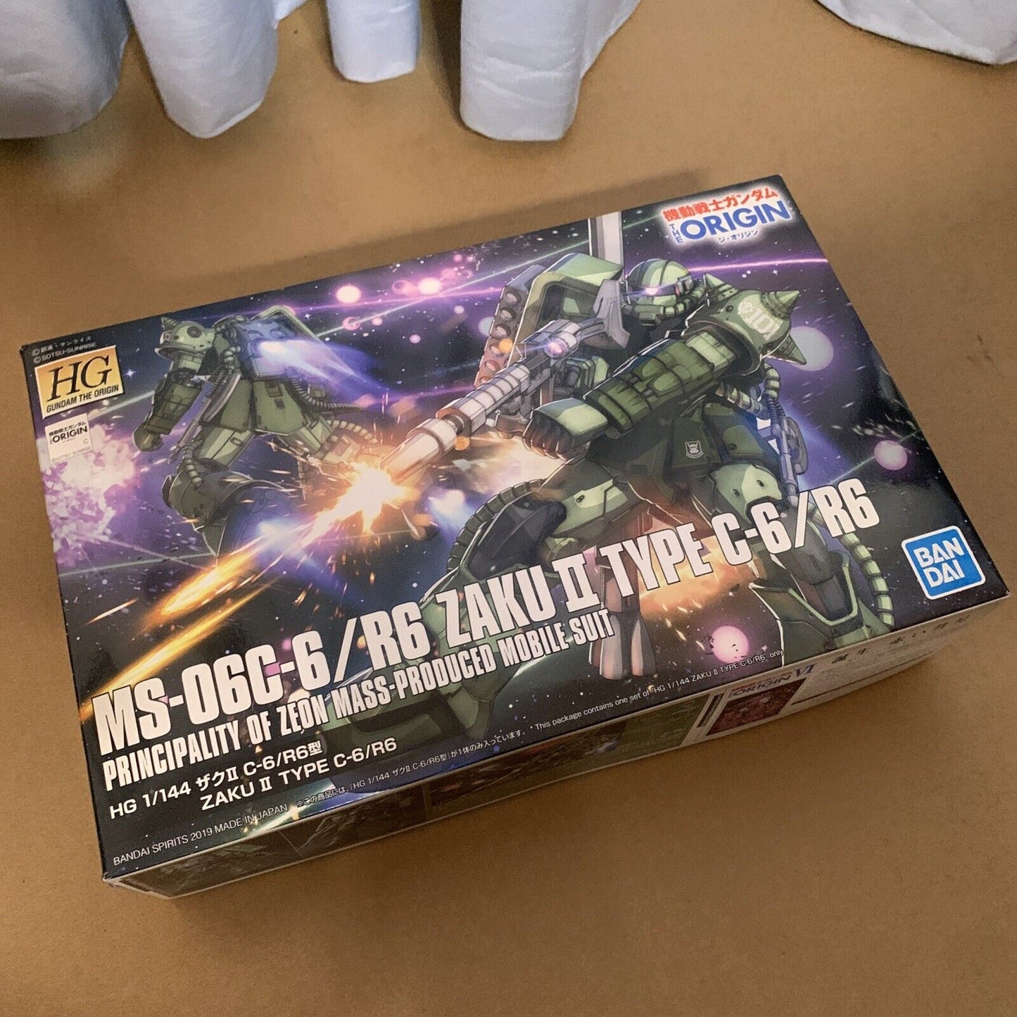 Bandai HG Gundam The Origin Zaku II Type C6/R6 Gunpla 2019 JAPAN NEW