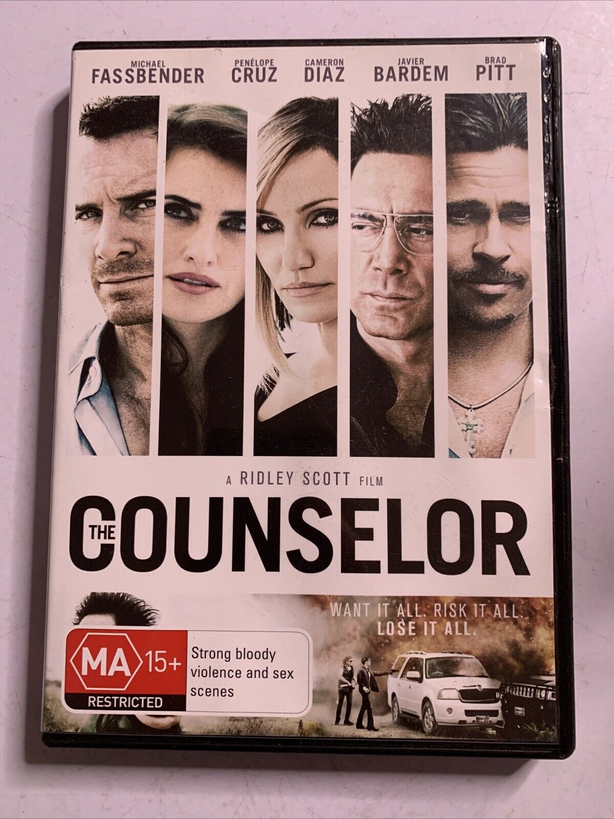 The Counselor (DVD, 2013) Michael Fastbender, Brad Pitt, Cameron Diaz  Region 4