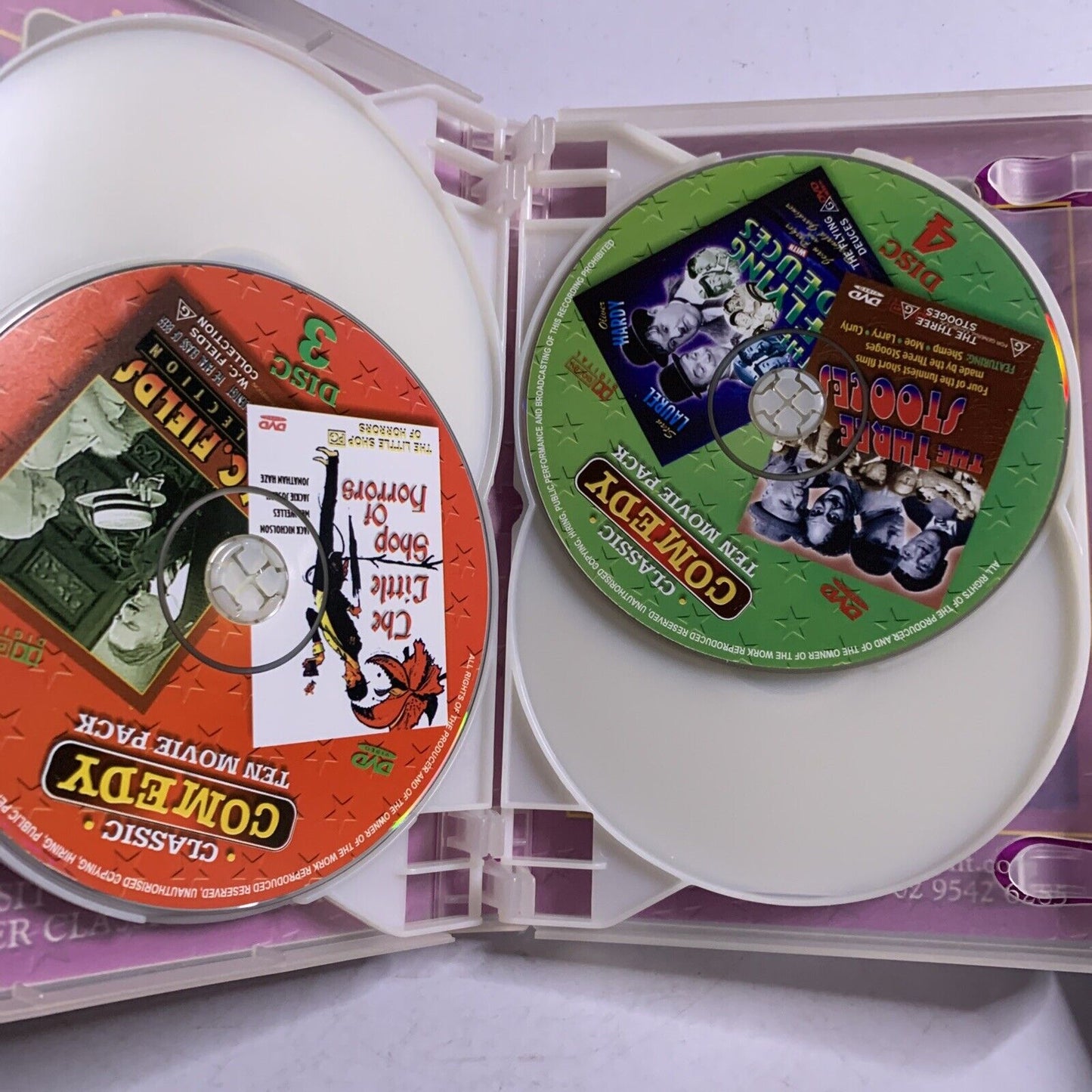 Classic Comedy Ten Movie Pack DVD Laurel Hardy, Jerry Lewis, Cary Grant, Dean M