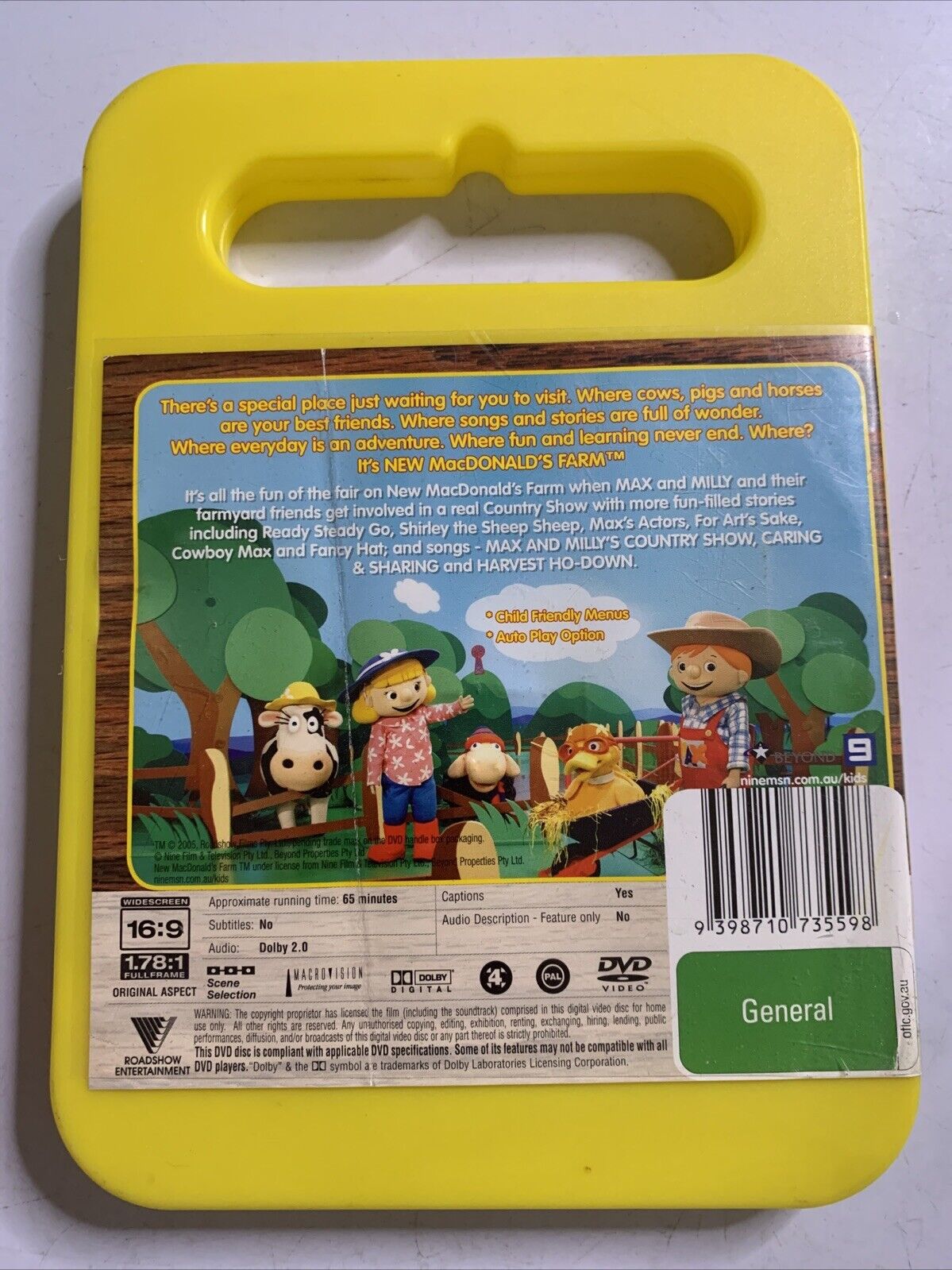 New Macdonald's Farm Max & Milly's Country Show (DVD, 2004) Region 4