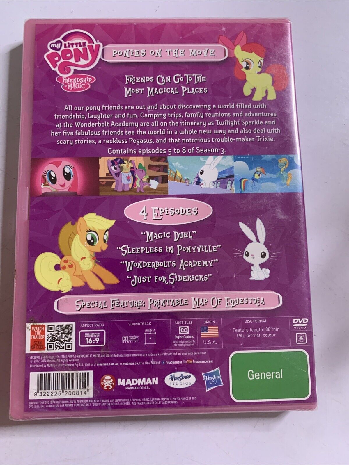 My Little Pony : Ponies on the Move (DVD, 2012) Region 4 NEW Sealed