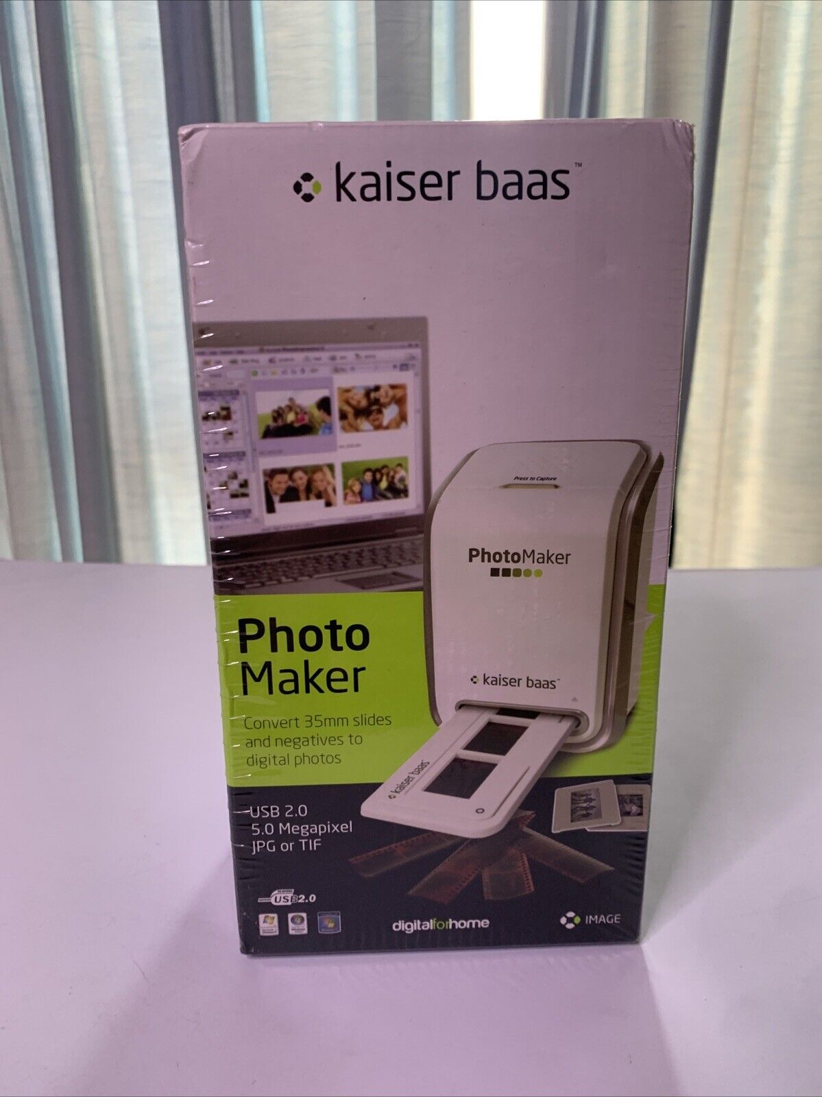 Kaiser Bass Photo Maker 35mm Slide Scanner to Digital USB NEW Sealed
