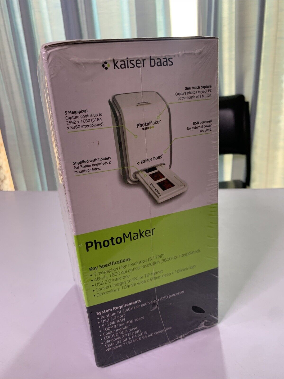 Kaiser Bass Photo Maker 35mm Slide Scanner to Digital USB NEW Sealed