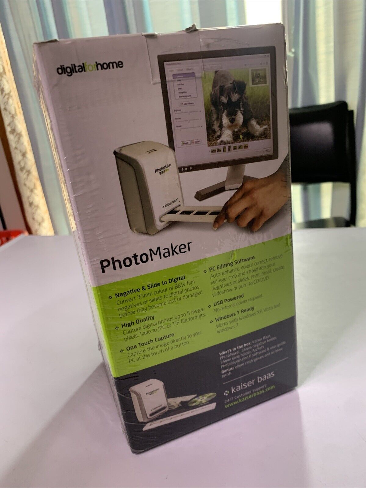 Kaiser Bass Photo Maker 35mm Slide Scanner to Digital USB NEW Sealed
