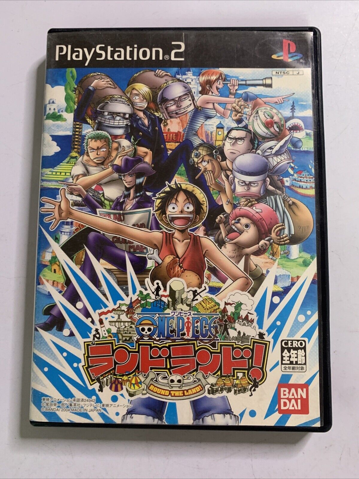 One Piece Round The Land  PS2 Sony PlayStation NTSC-J JAPAN 2004 Game