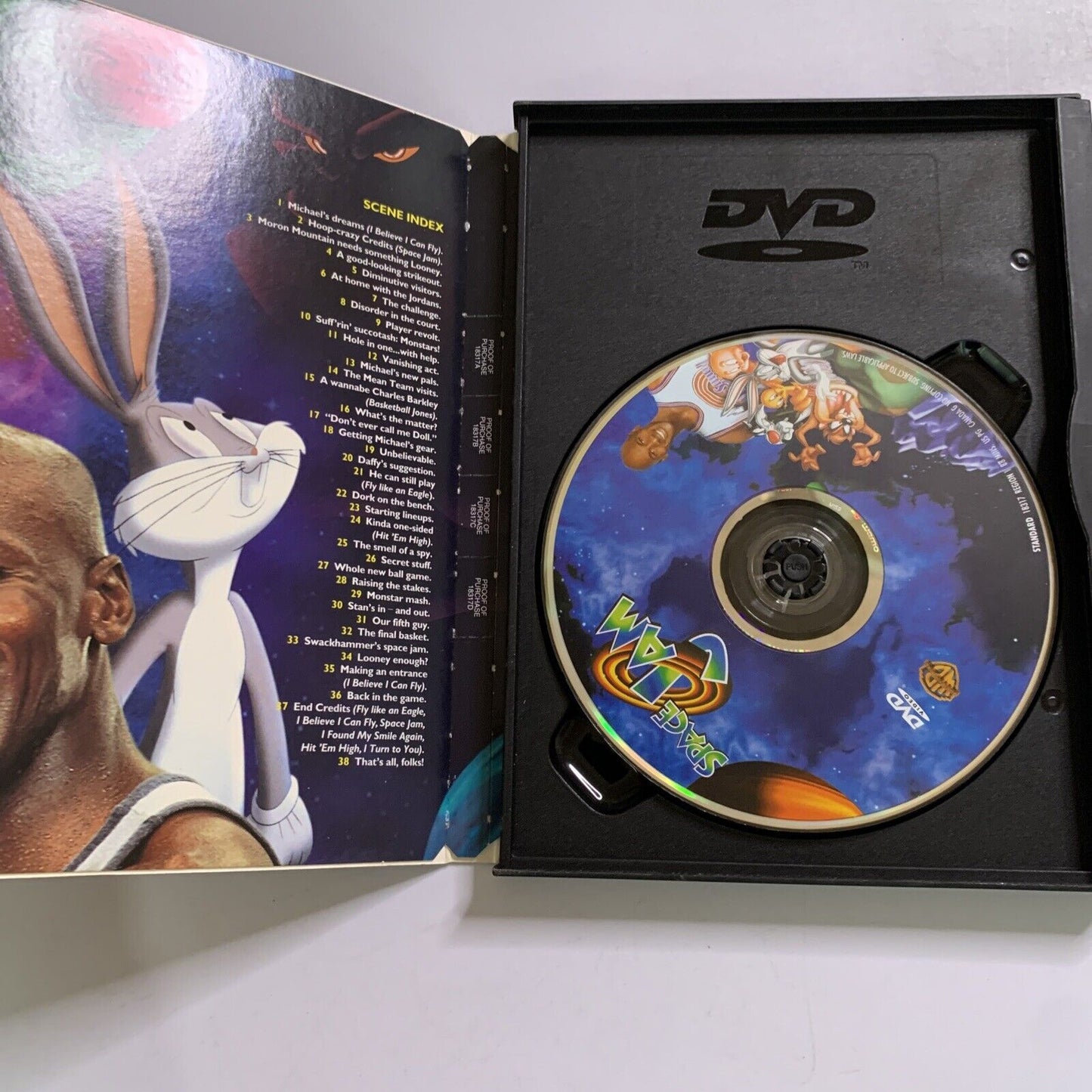 Space Jam (DVD, 1996) Michael Jordan, Bugs Bunny  Region 1