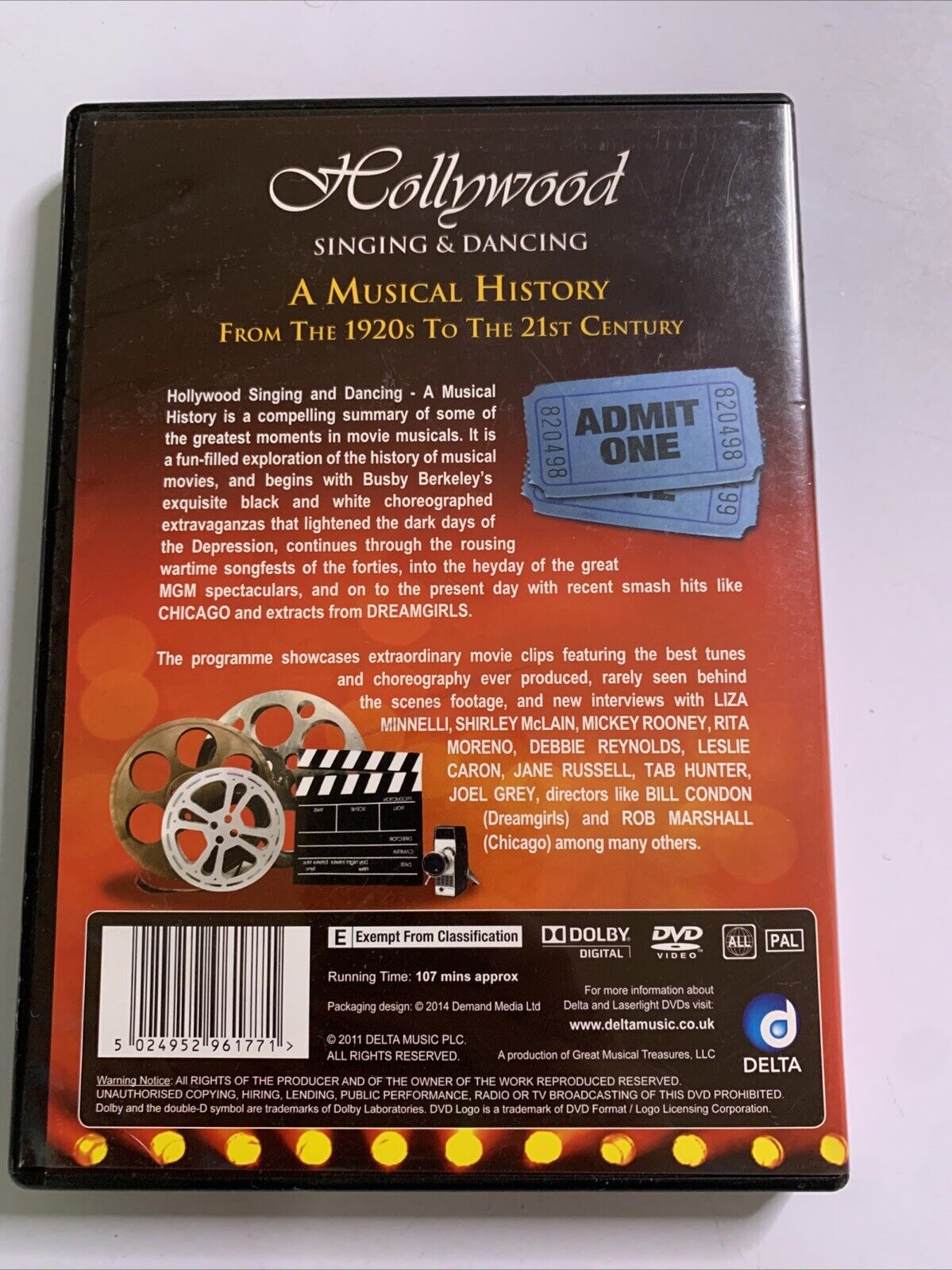 Hollywood Singing And Dancing A Musical History (DVD) All Regions