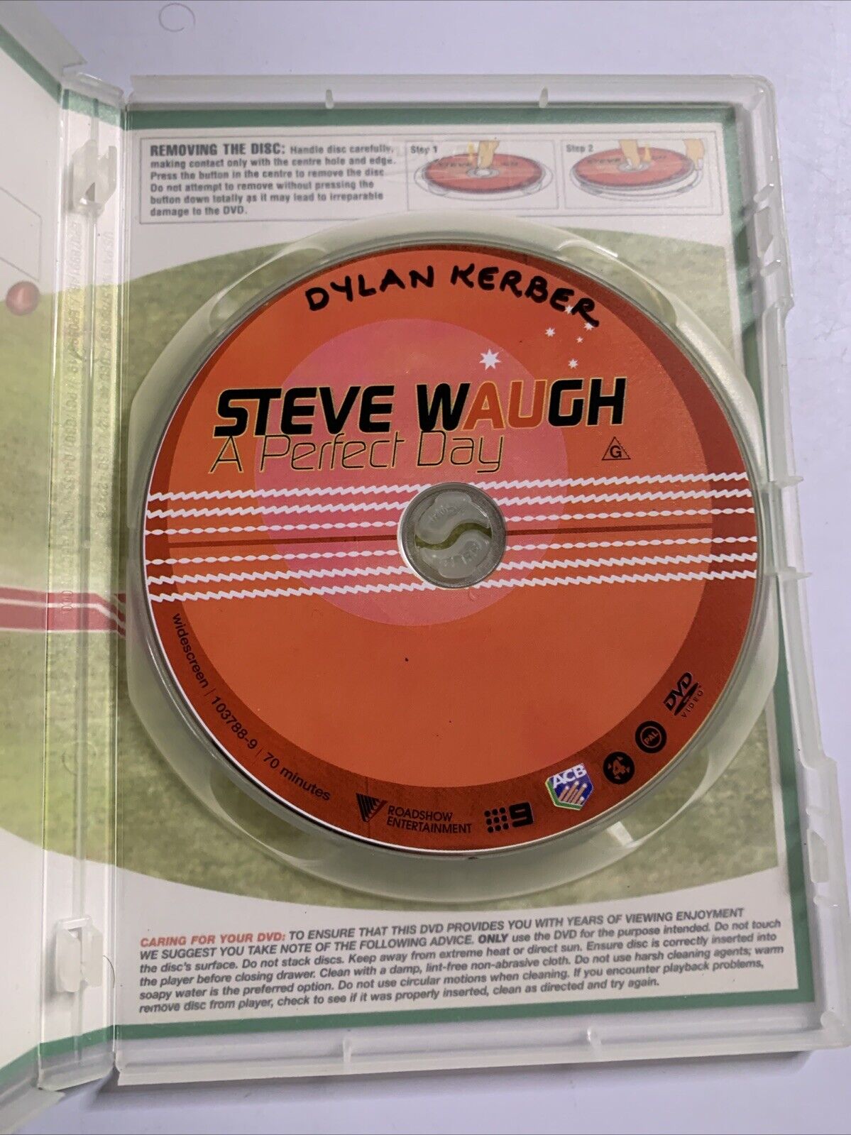Steve Waugh A Perfect Day (DVD, 2002) Cricket Ashes Documentary Region 4