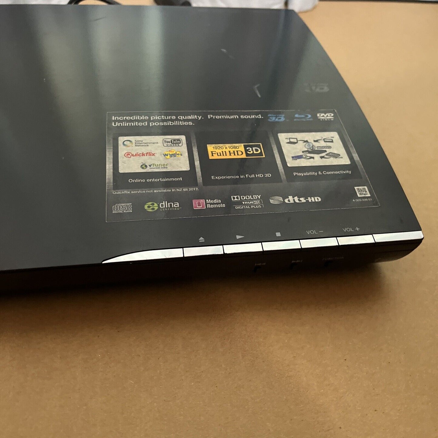 Sony Blu-ray DVD SACD Home Theatre BDV-E190 *Remote & Speaker Not Included