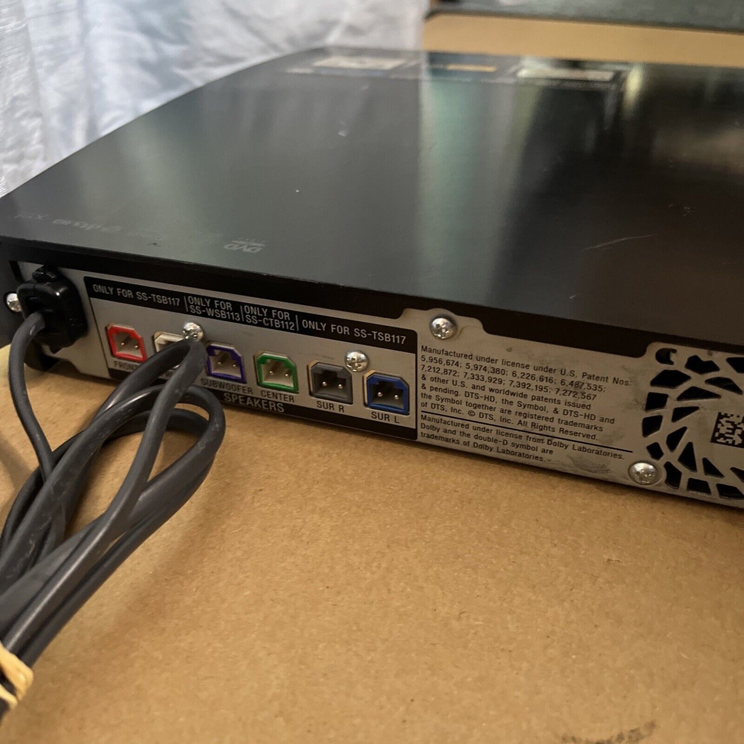 Sony Blu-ray DVD SACD Home Theatre BDV-E190 *Remote & Speaker Not Included