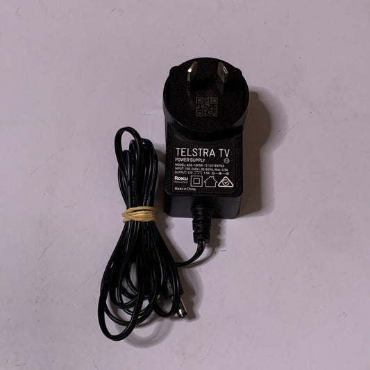 Genuine Telstra TV Power Supply  Roku ADS-18FSR-12  12V  1.5A