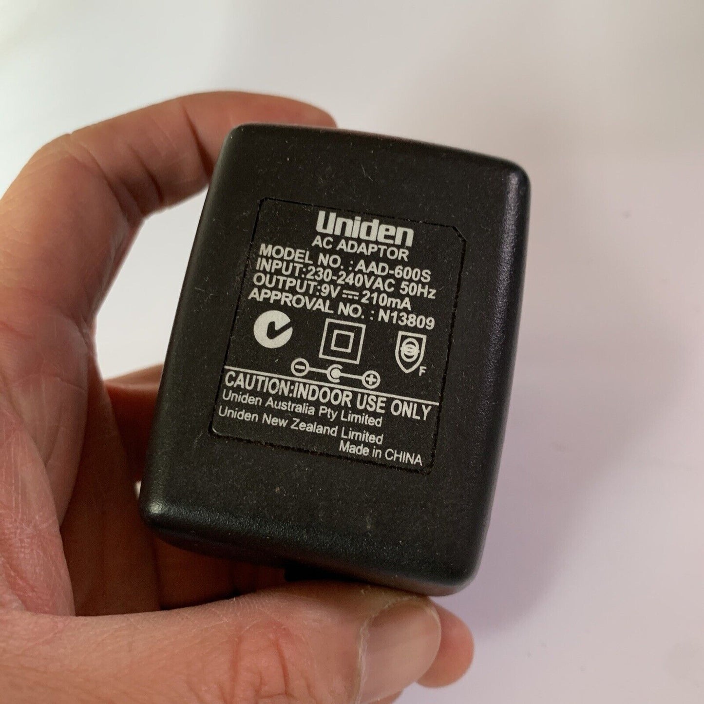 Genuine Uniden Cordless Telephone Charger + Power Supply AAD-600S 9v 210mA