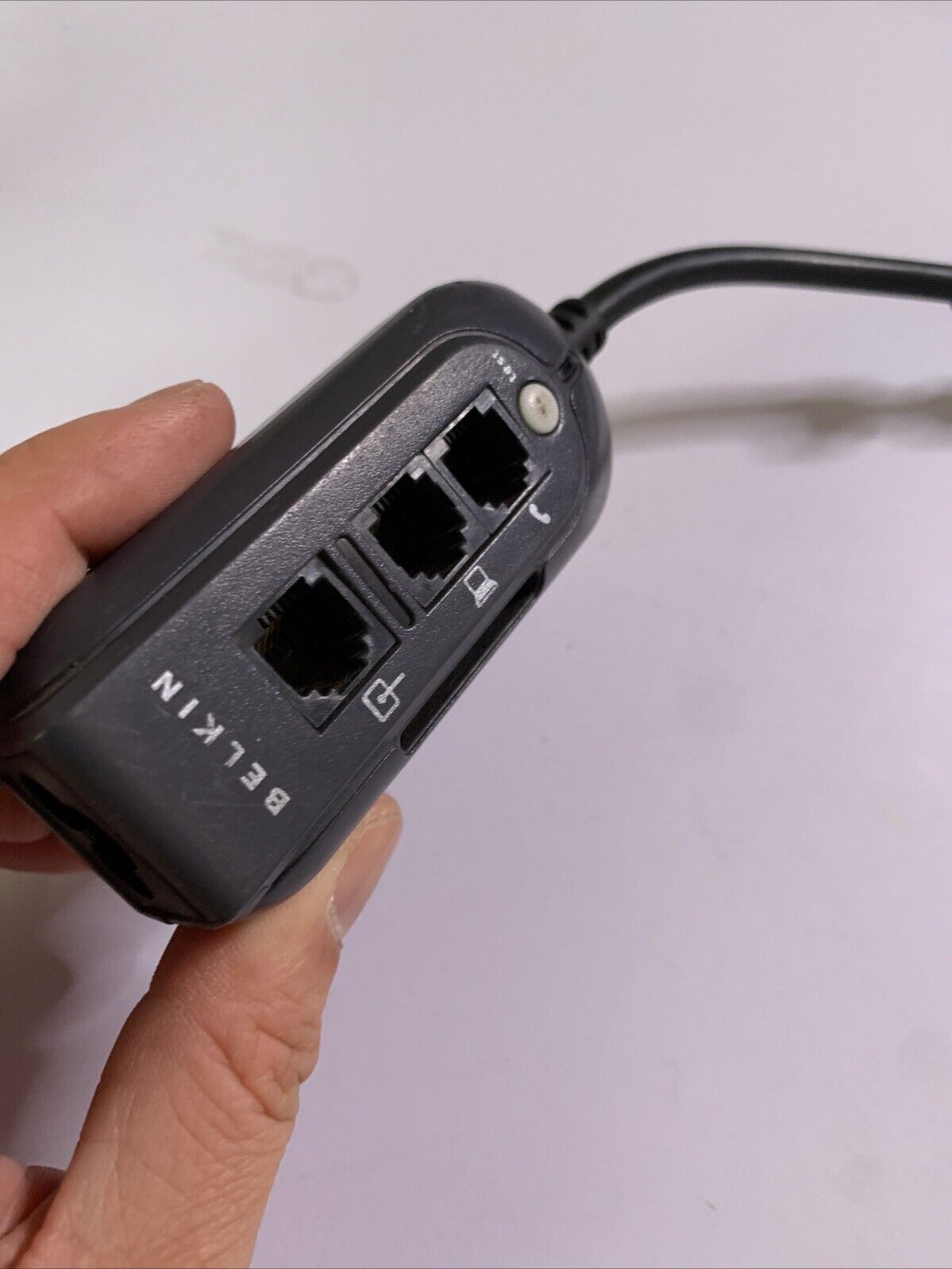 Belkin Notebook Travel Surge Protector 3-Prong Ethernet Phone Line F5C791auC5