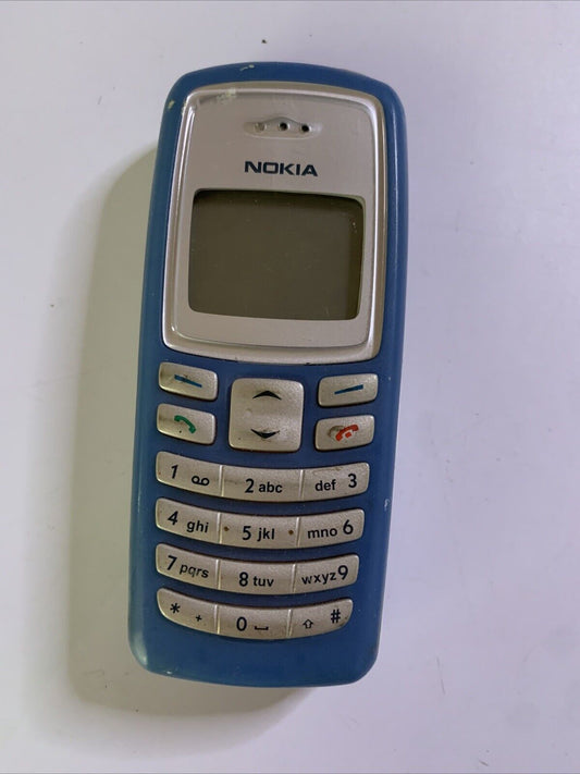 Nokia 2100 Mobile Phone Vintage Retro Blue *Untested