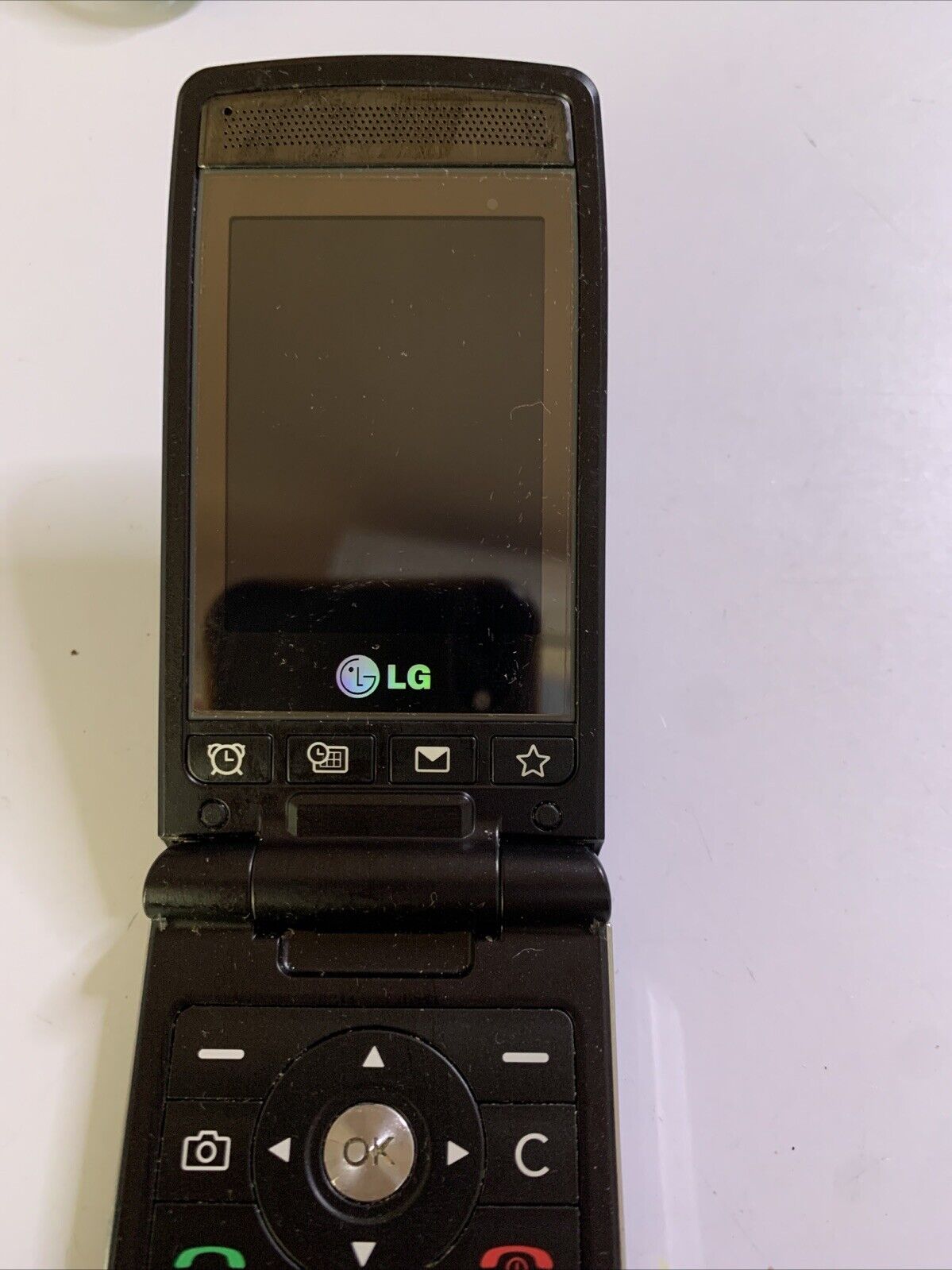 LG KF300 Mobile Phone Untested Vintage Retro Black