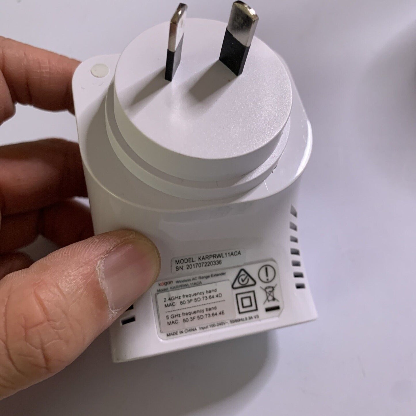 Kogan WiFi Wireless AC Range Extender Booster Repeater AC750