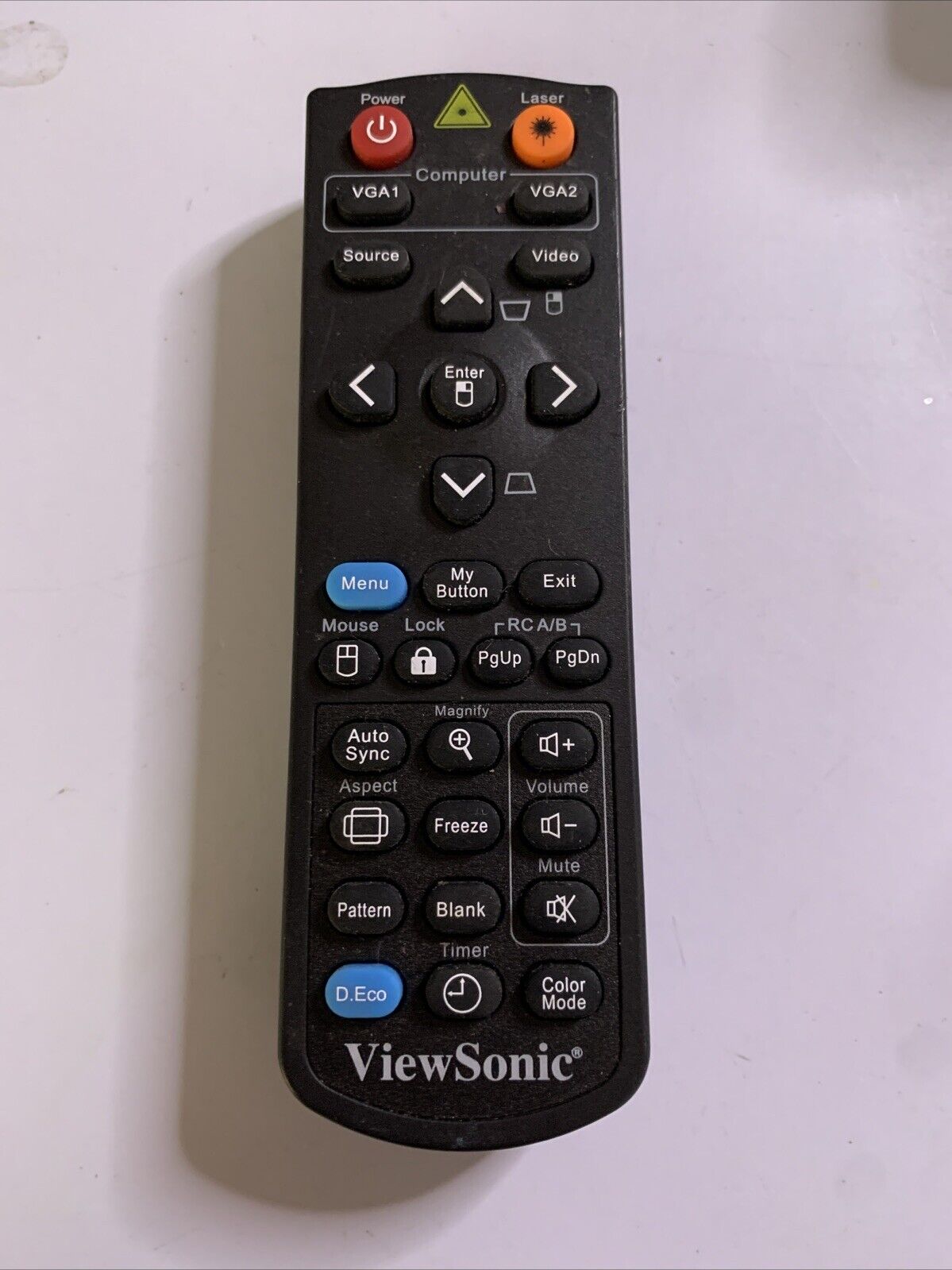 Genuine Viewsonic Projector Remote Control With Laser Pointer CN1082L ...
